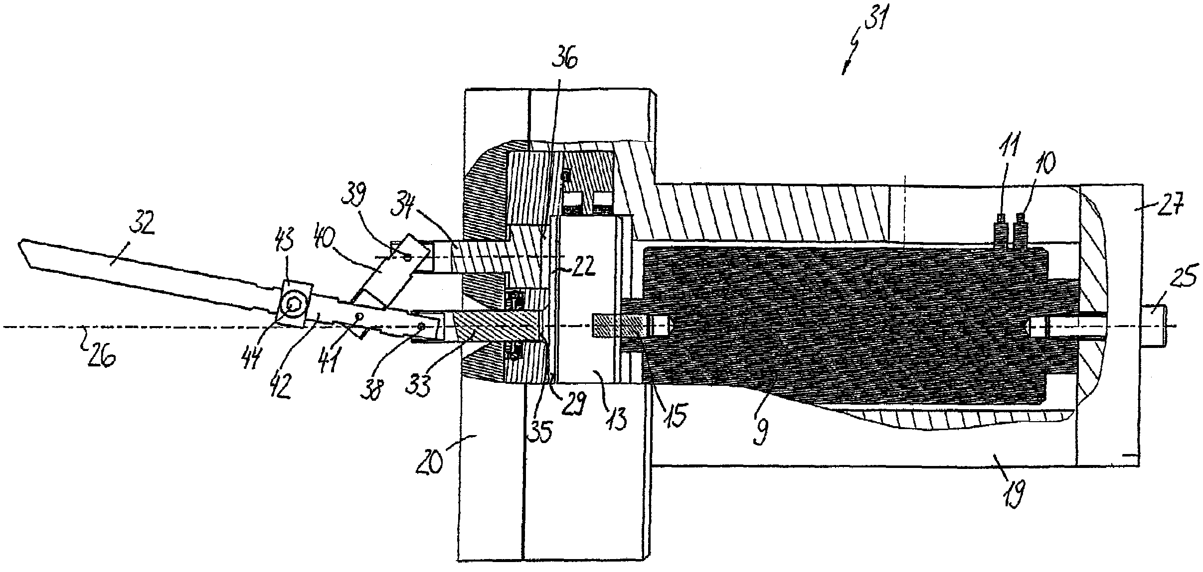 Tool using a piezo actuator