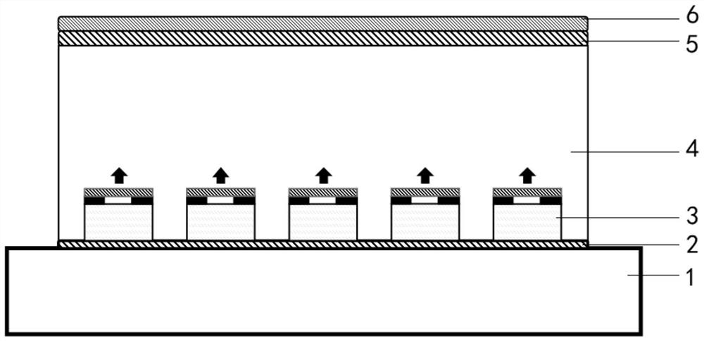 A high-power vcsel array chip flip-chip packaging structure and preparation method