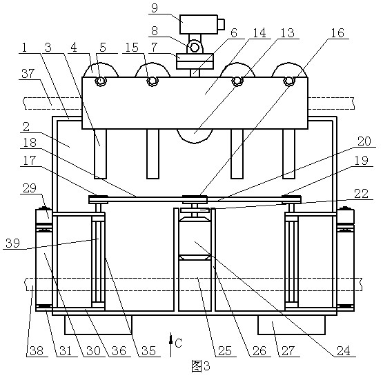 Tool with large knife clamp for lively replacing strain insulator string on line