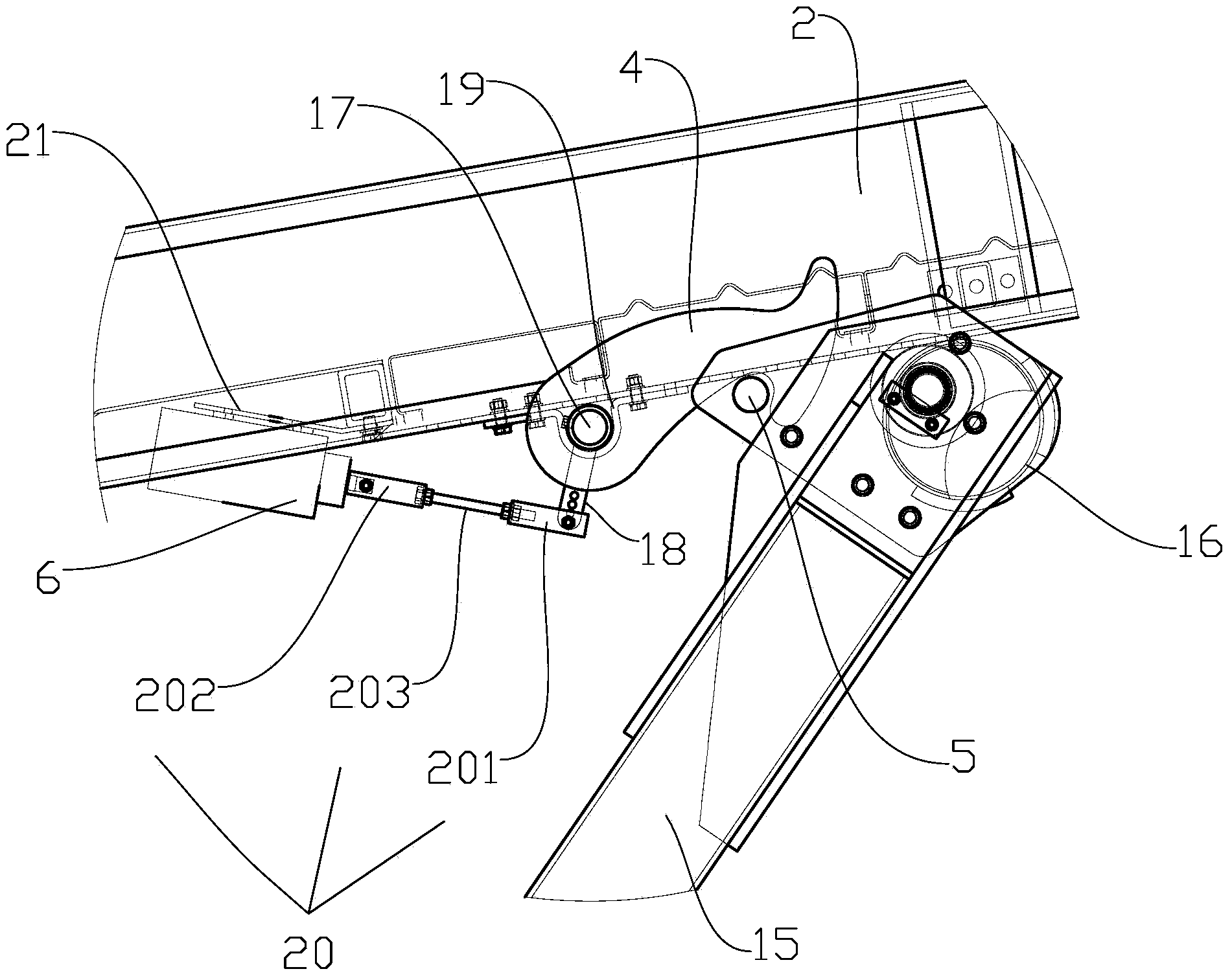 Pitching type simple parking device