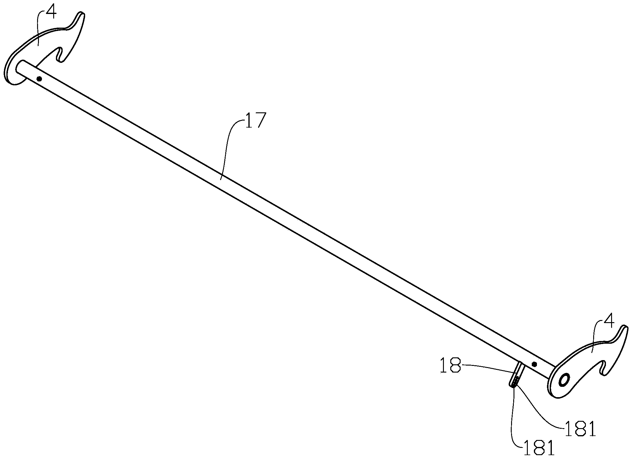 Pitching type simple parking device