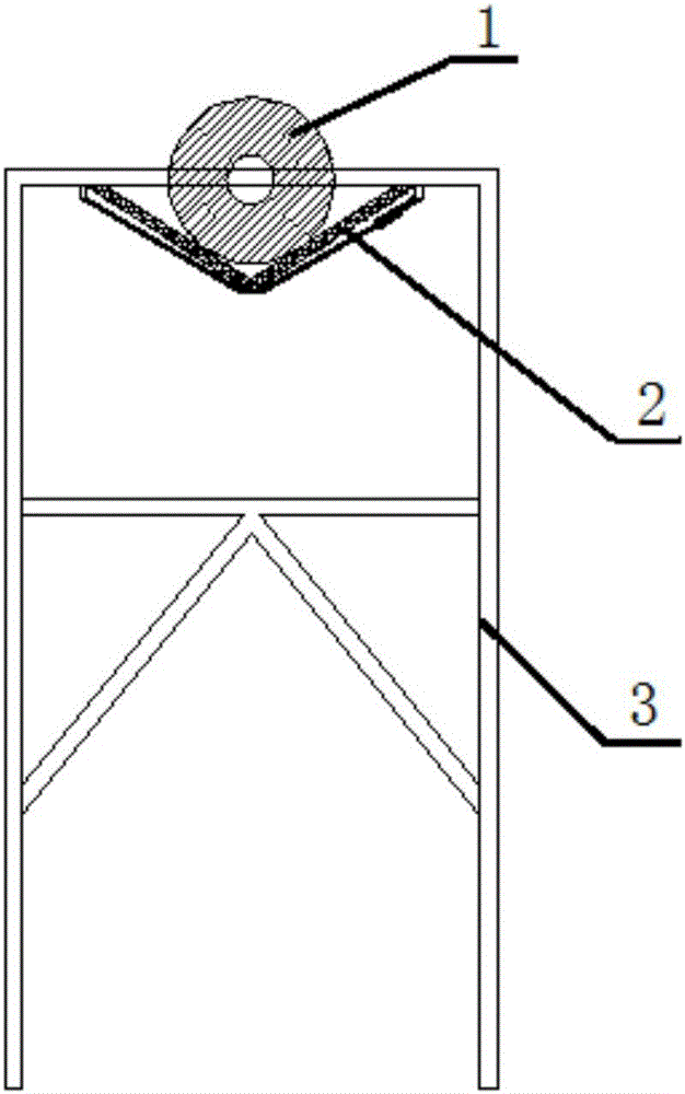 Large scale solid engine drop test release device