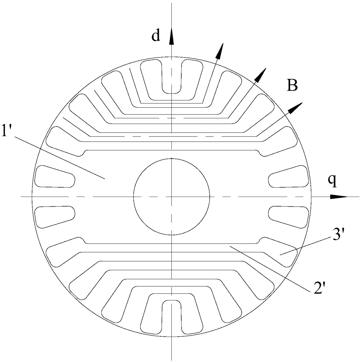 Asynchronous starting type synchronous reluctance motor rotor, motor and compressor