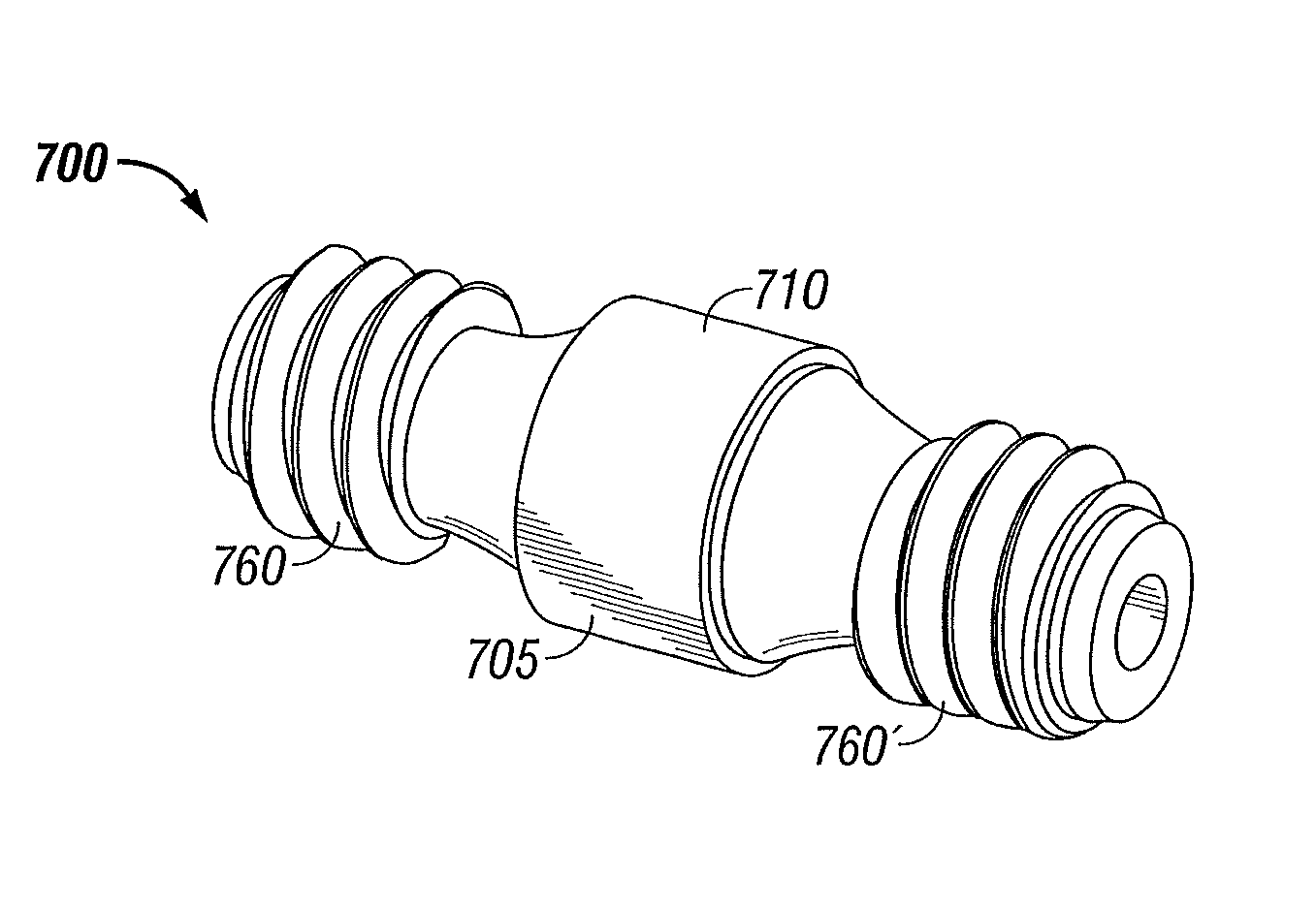 High-strength microwave antenna coupling