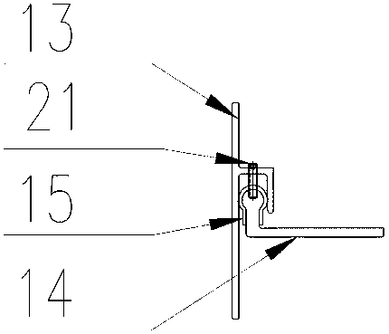 Quick-dismounting-type aluminum plate decorative component mounting structure