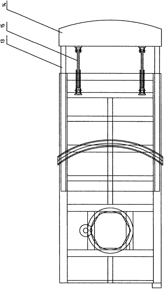 Device for transporting wind power vanes in mountain region