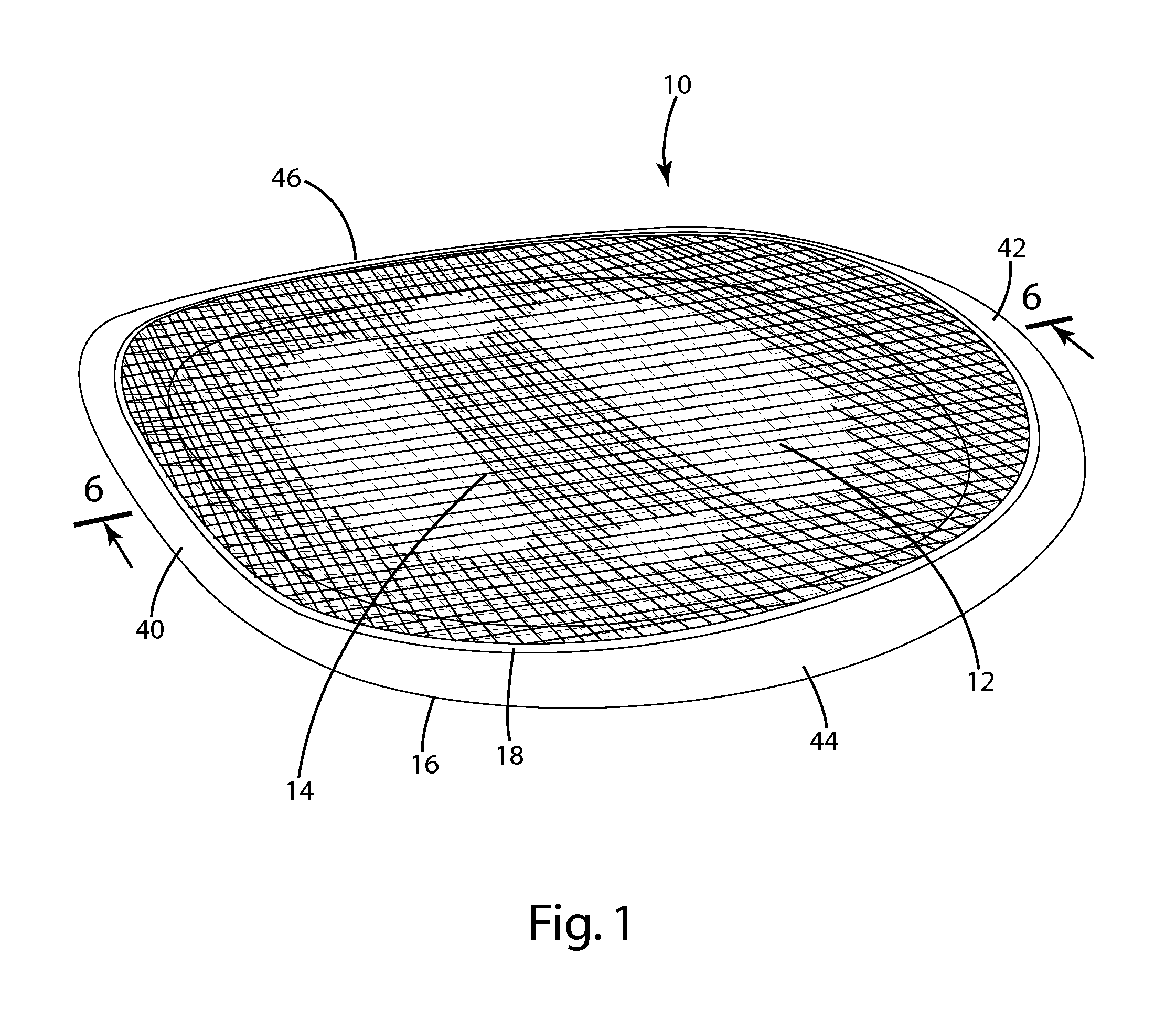 Elastomeric fabric load bearing surface