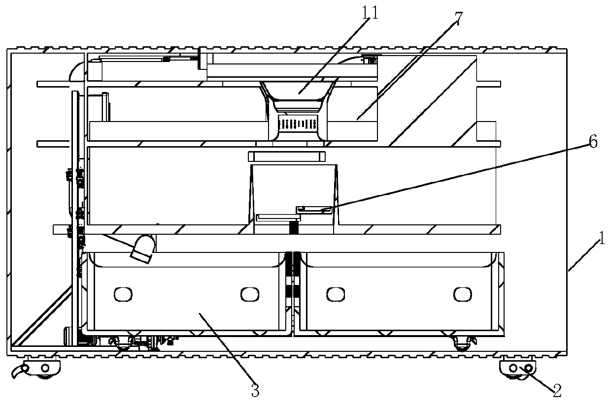 Seafood long-distance transportation device and working method thereof