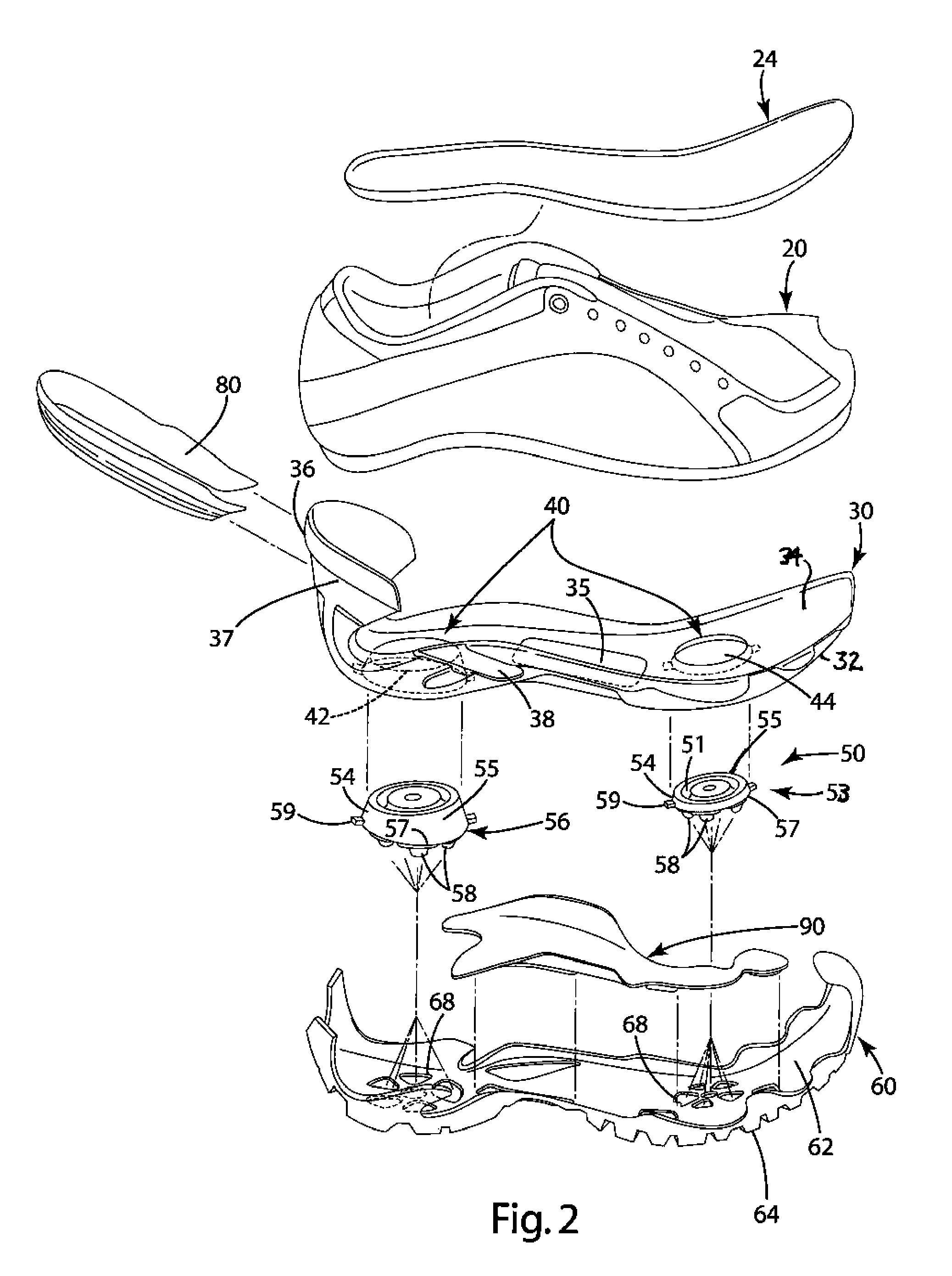 Footwear construction and related method of manufacture