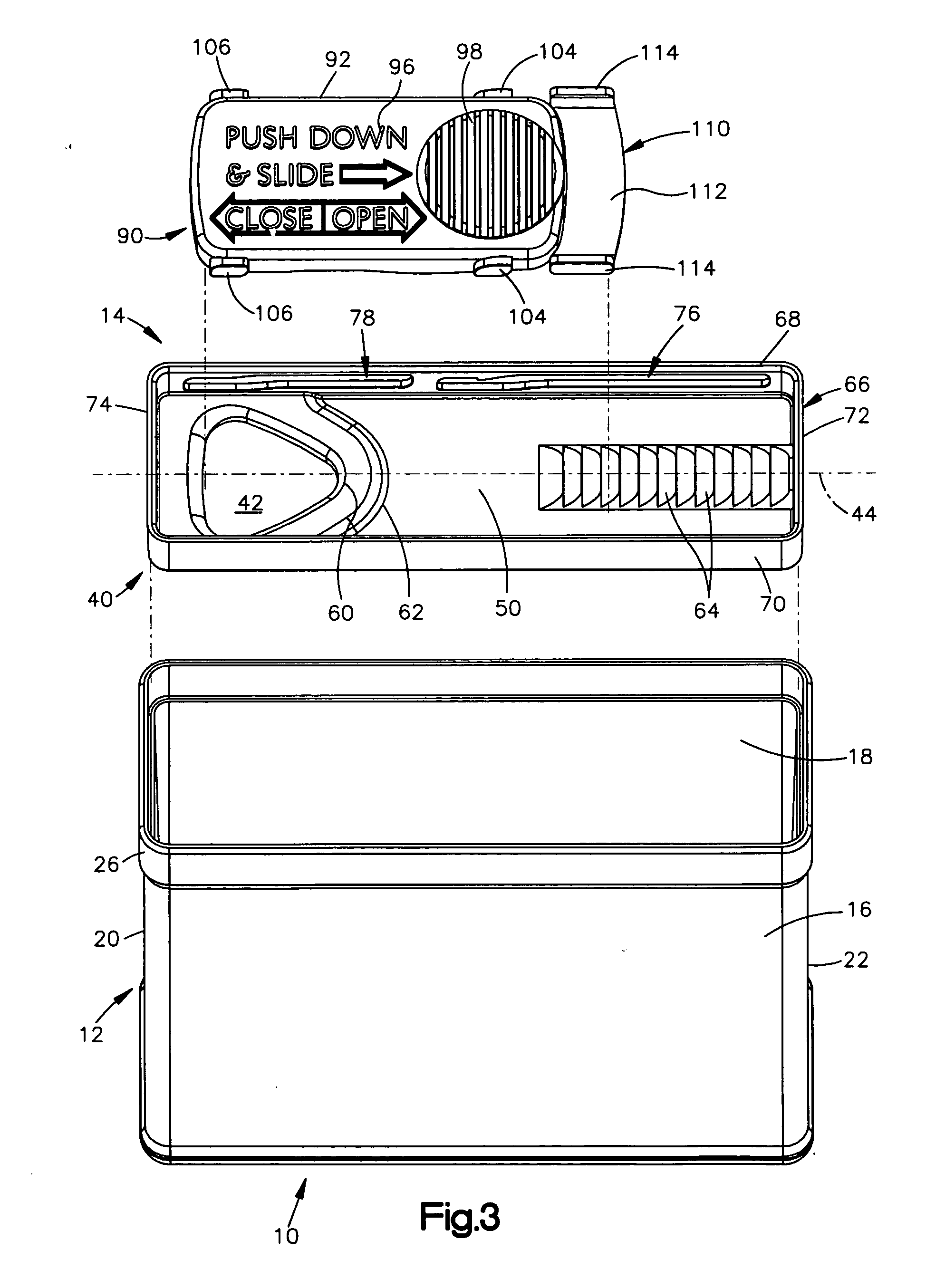 Child resistant dispensing closure package