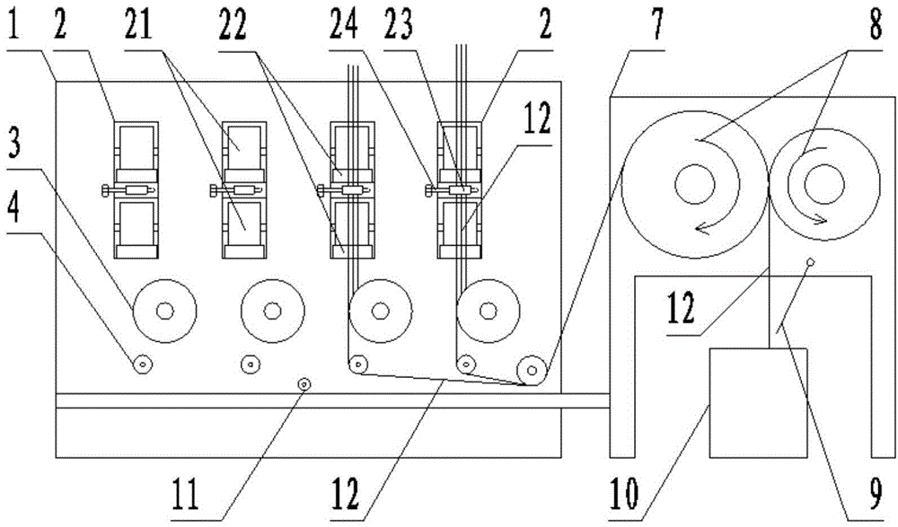 Automatic fiber collecting device