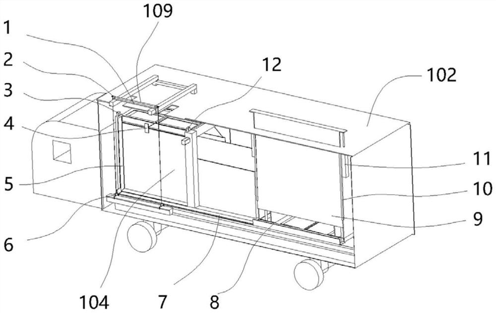 Road Greening Flower Pot Placement Structure and Construction Method