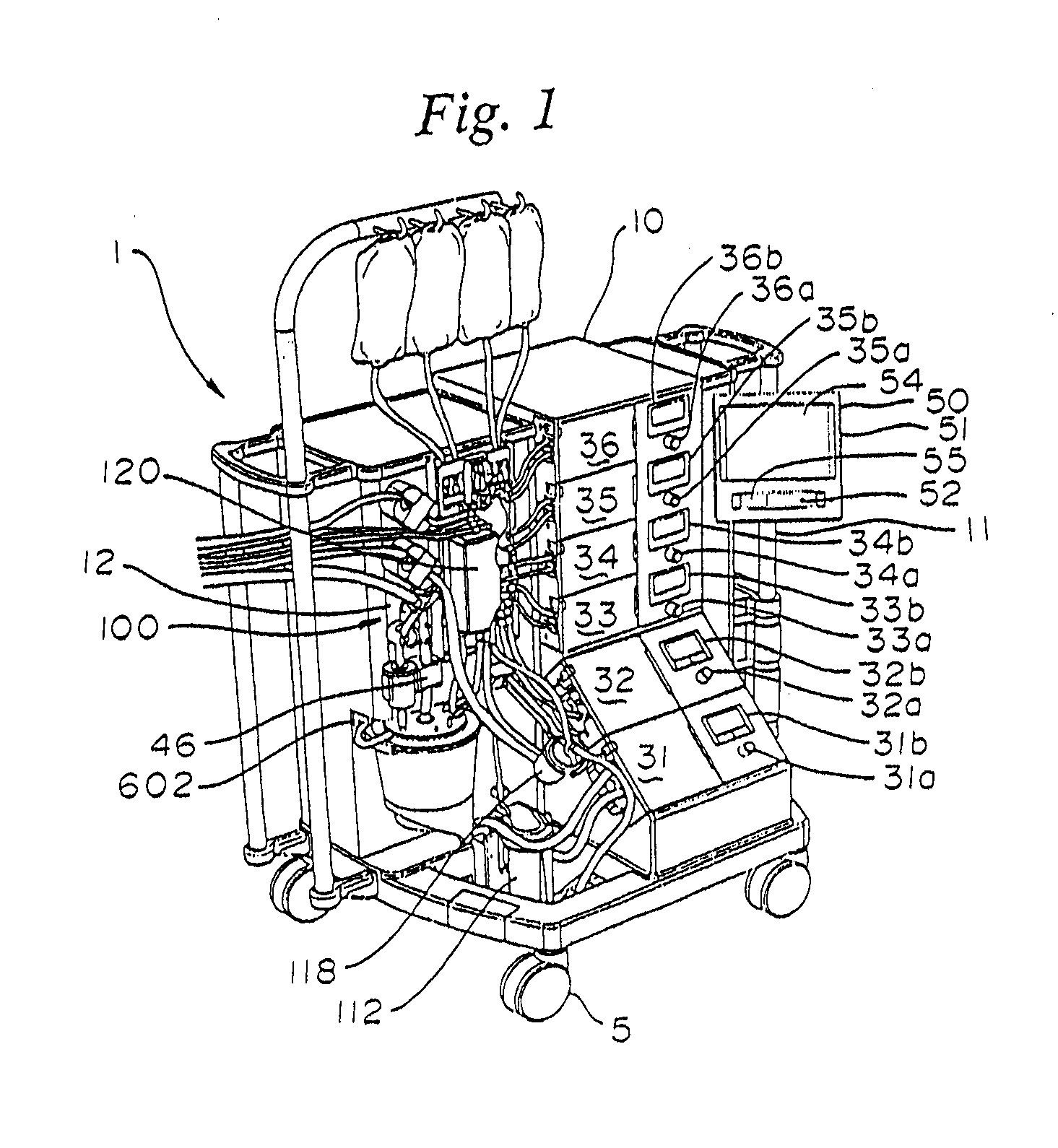 Disposable cartridge for a blood perfusion system