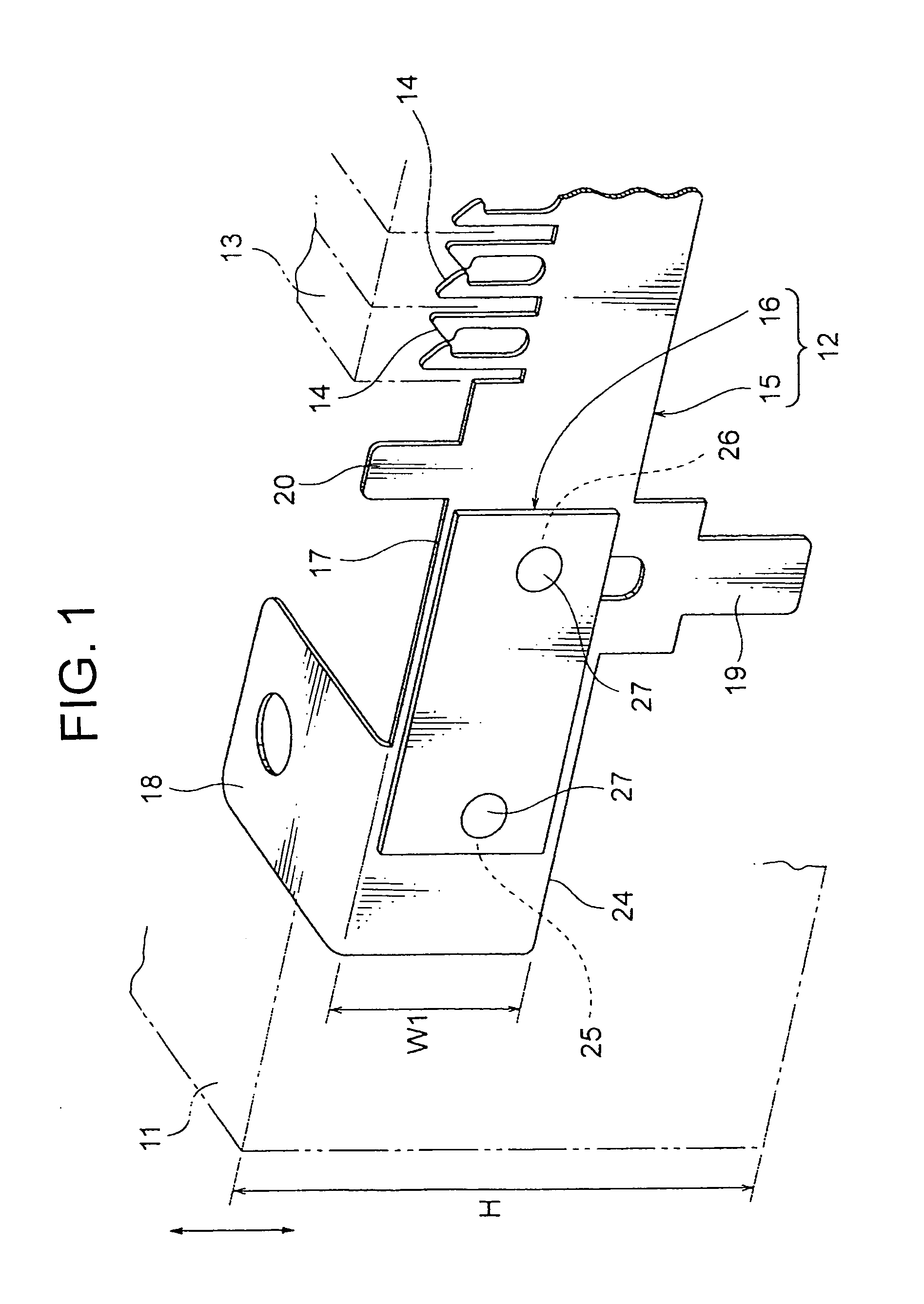 Busbar and electrical junction box incorporating the same