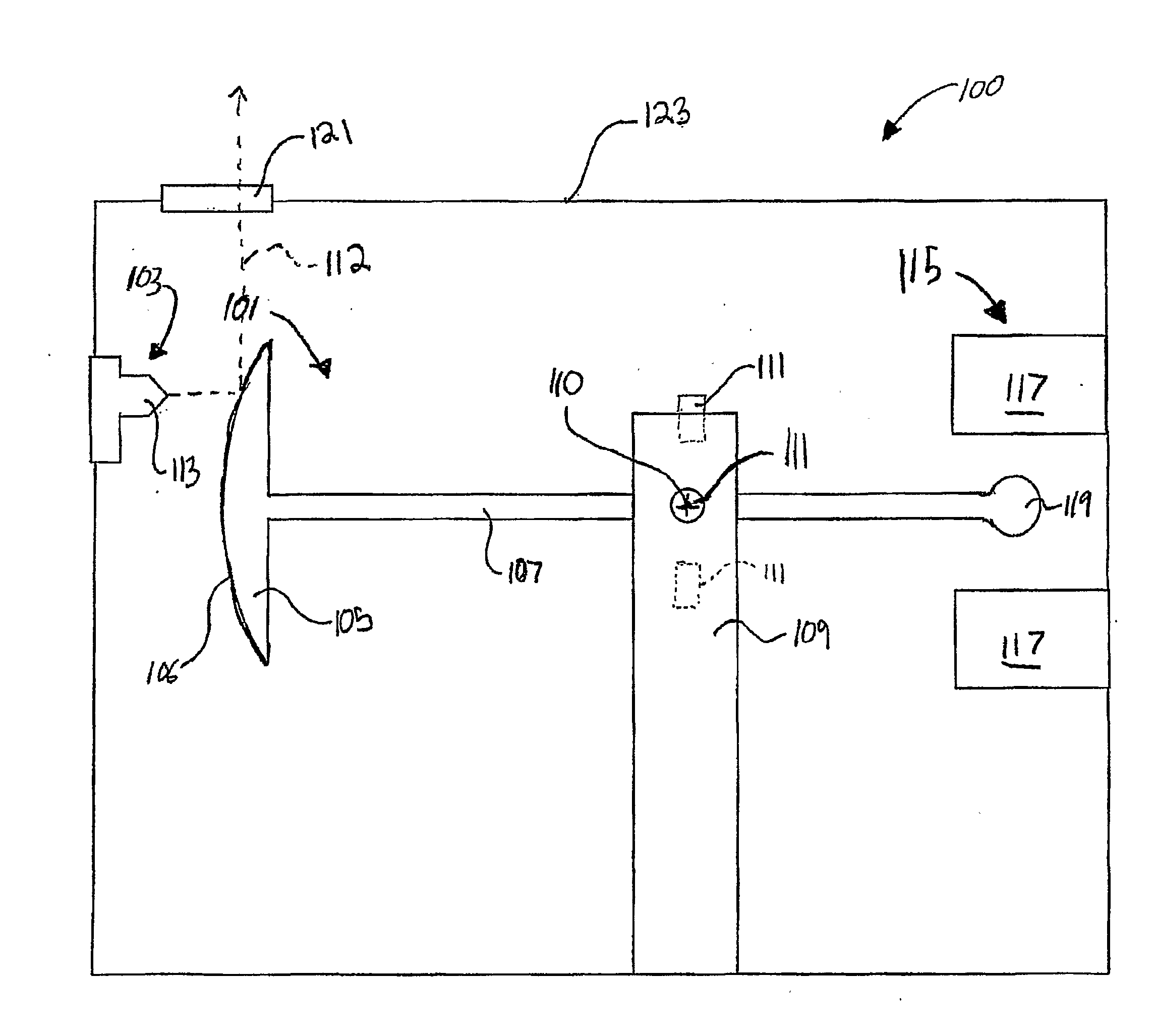 Pivoting high flux x-ray target and assembly