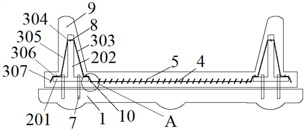 Guardrail roadbed combined structure for bridge