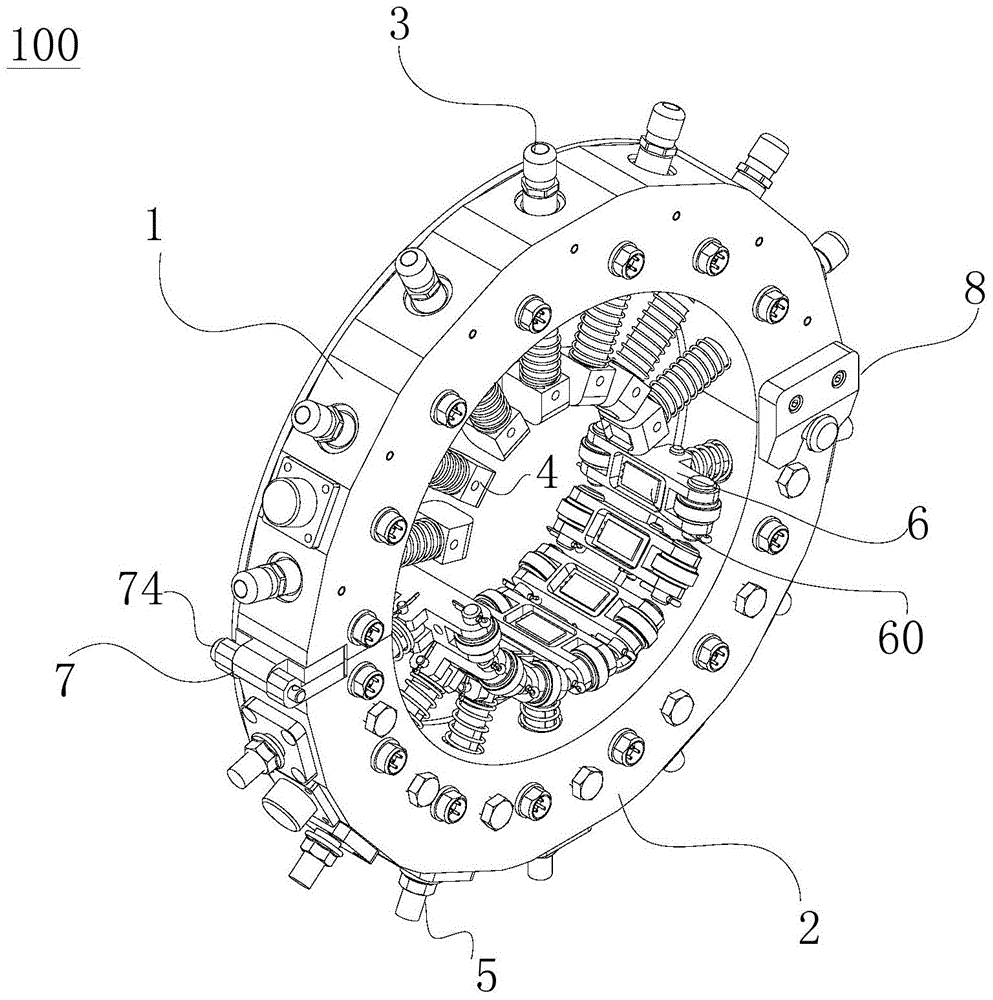 Portable device for detecting flaws of straight pipe and bent pipe of high pressure manifold