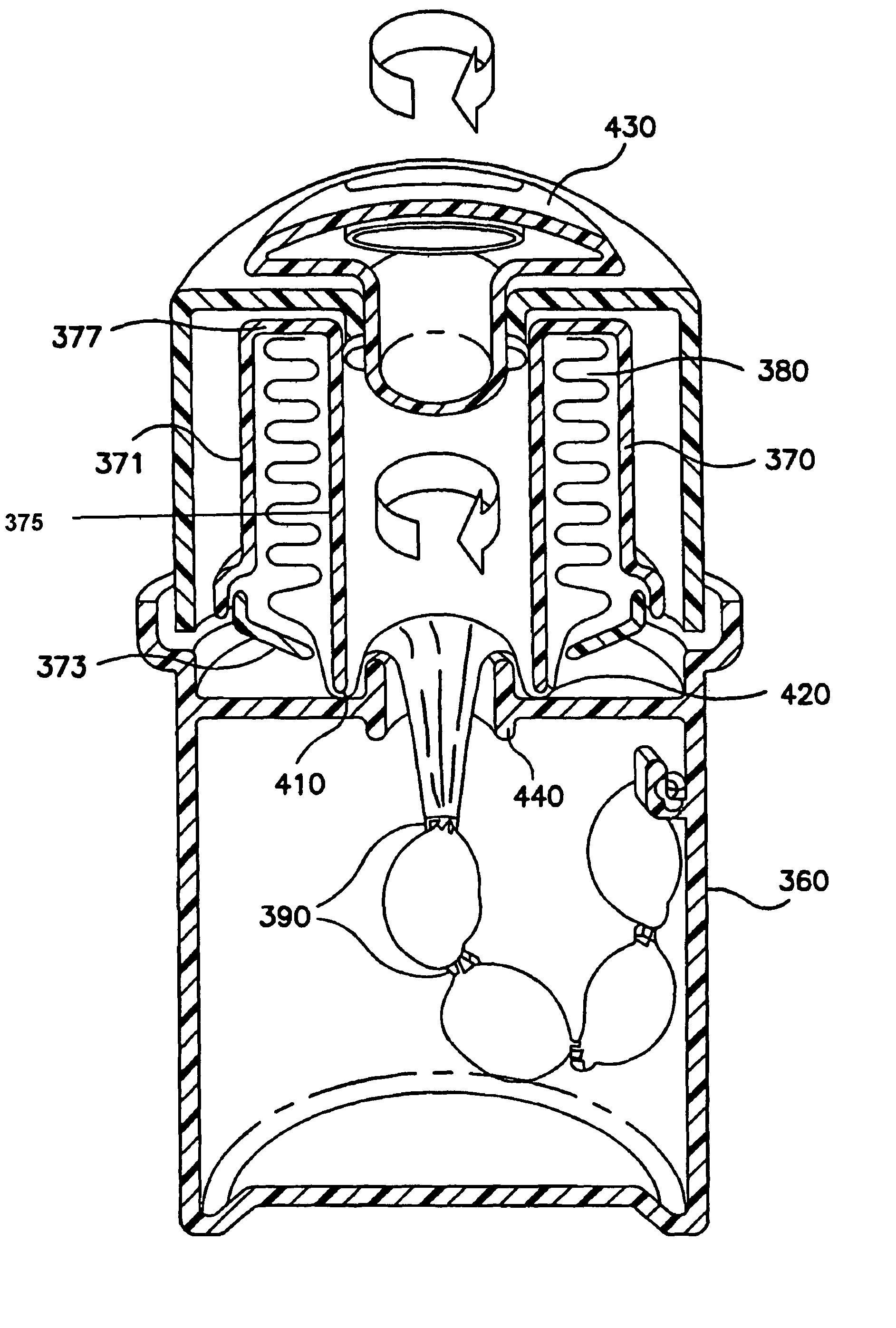 Waste disposal device including a mechanism for scoring a flexible tubing dispensed from a cartridge