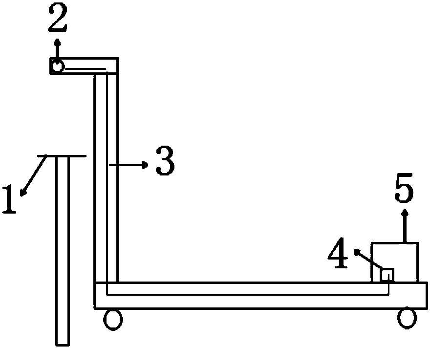 Stone pile crusher inverse insertion frequency counting device