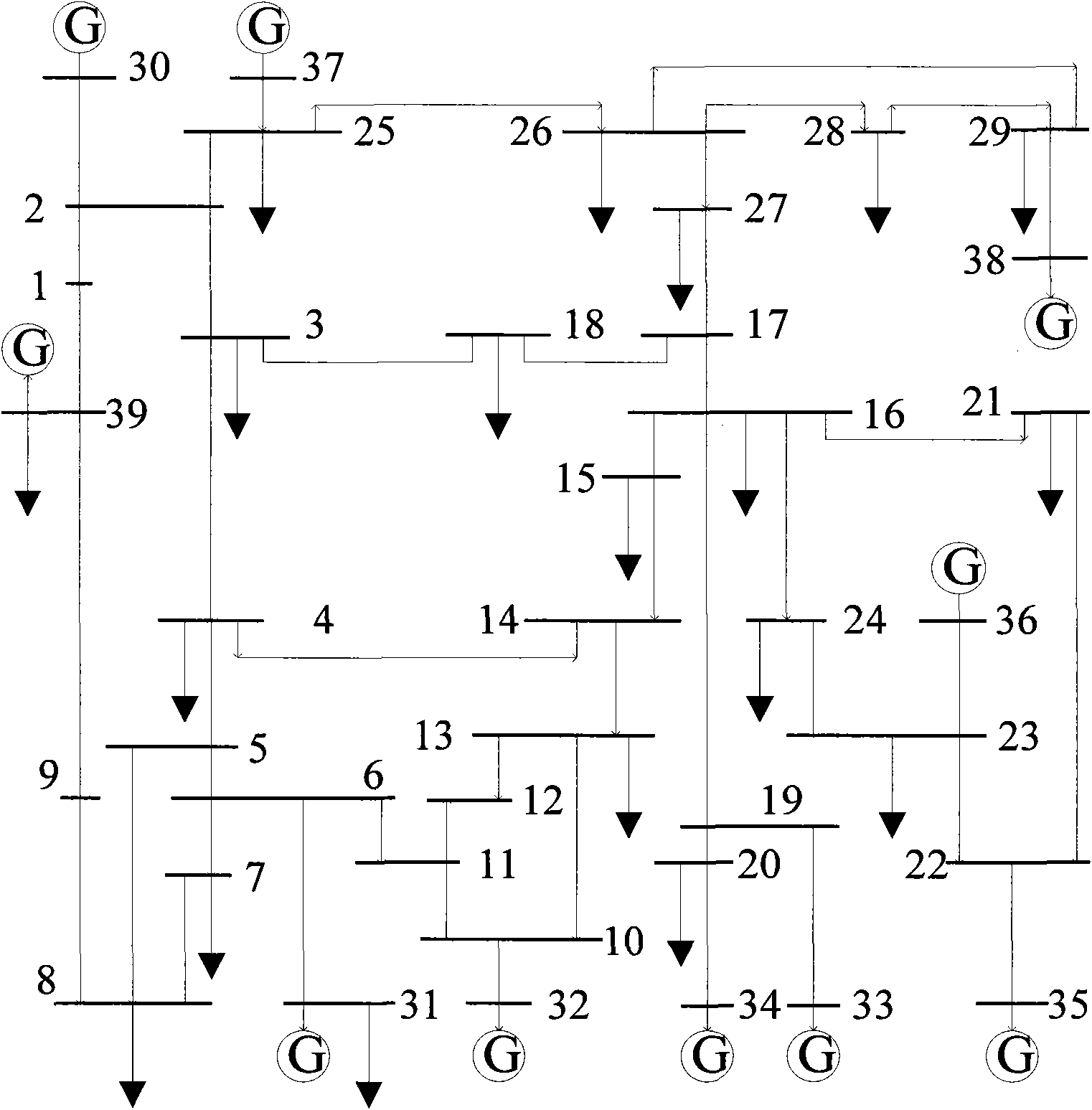 Node phase relation identification method of electric system based on wide area measurement noise signal