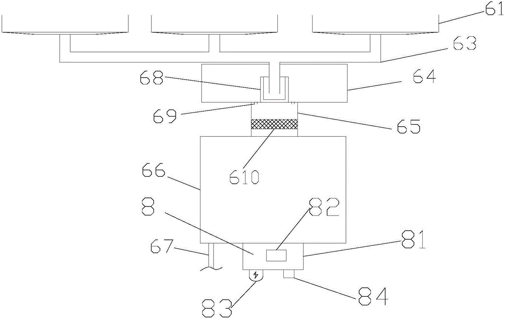 Electric power transmission iron tower