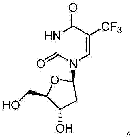 Preparation method of trifluridine