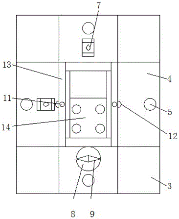 Building floor interval measuring device