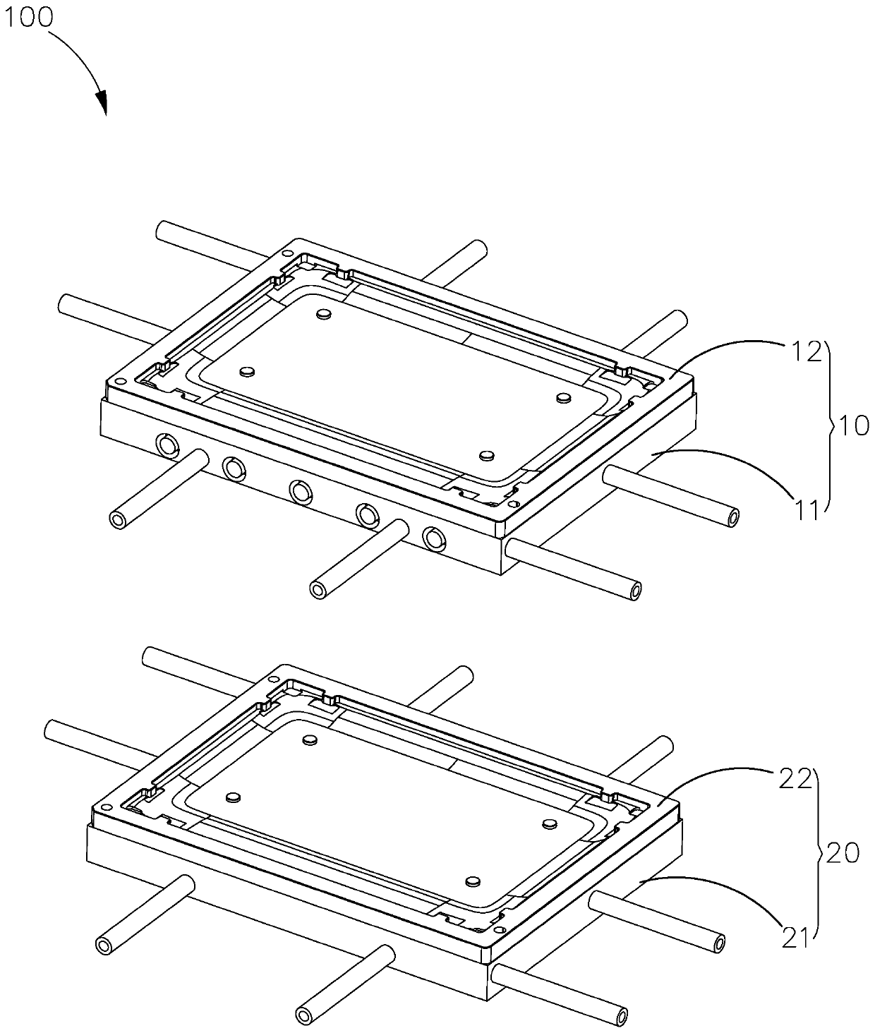 Freezing positioning device and freezing positioning method