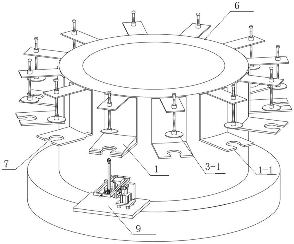 Beveled container nozzle forming auxiliary device and beveled container nozzle forming device