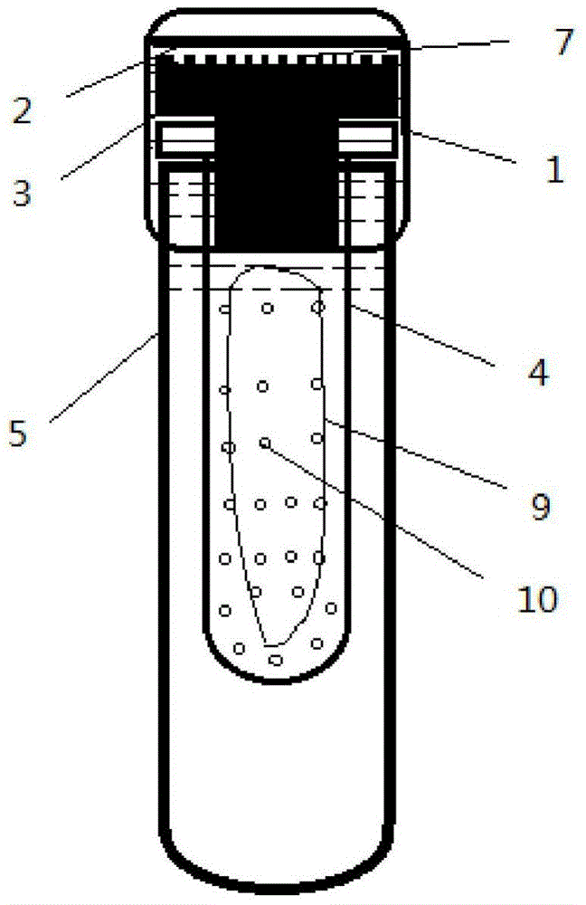 Double tube saliva sampler