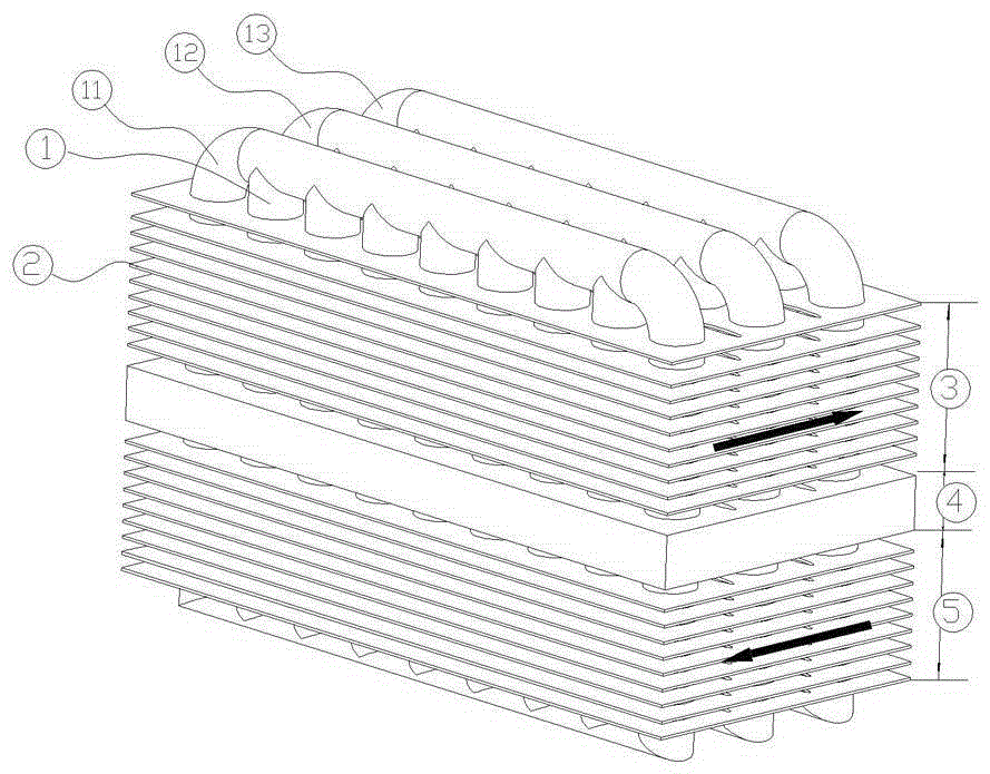 A cluster heat pipe heat exchanger