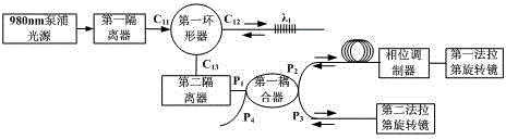 Optical fiber distributed type sound wave monitor system