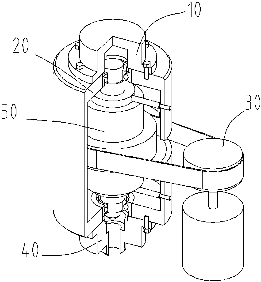 A device and method for drilling a hole using a laser beam