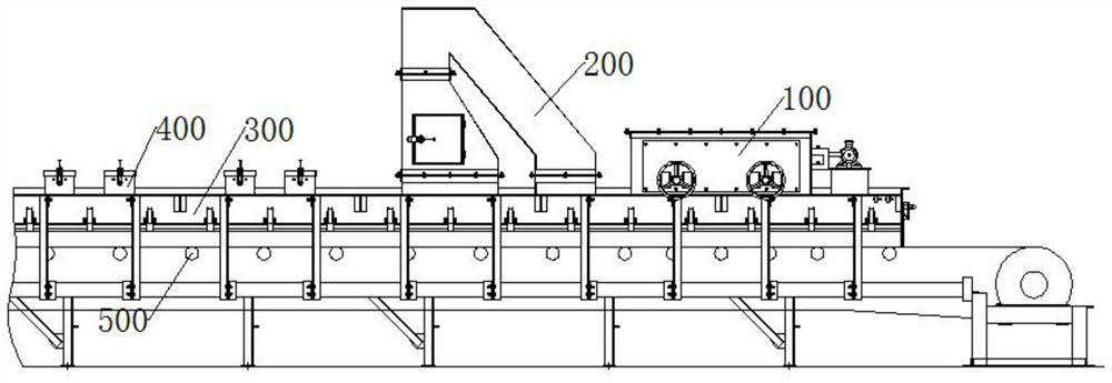 Full-sealed environment-friendly material guide device