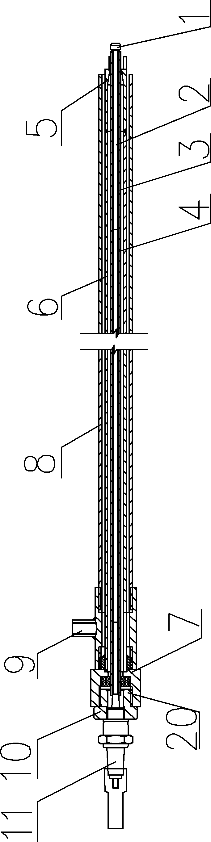 Ignition electrode suitable for multiple radiant tube burners