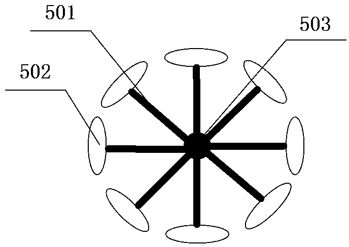 Multidimensional radial pressure measuring device of underground sucker rod