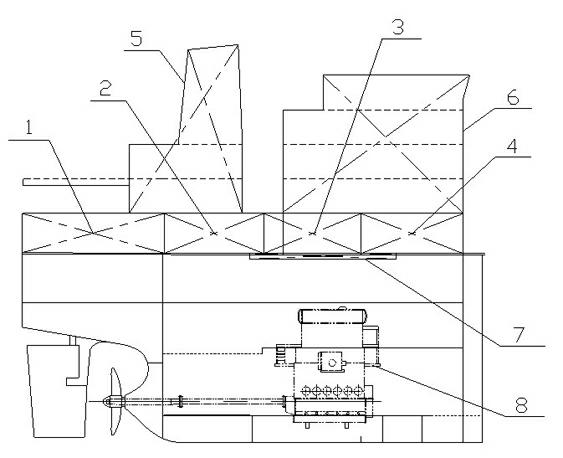 Process for sectionally putting up ship berths or docks