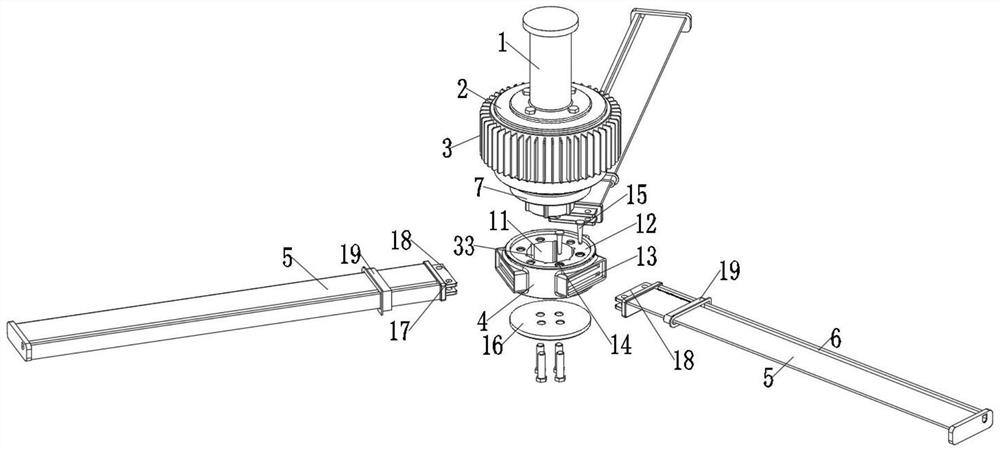 Large industrial fan with fan blade floating dust cleaning function