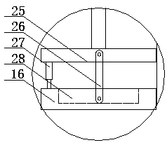 Stirring vat used for bituminous mixing plant