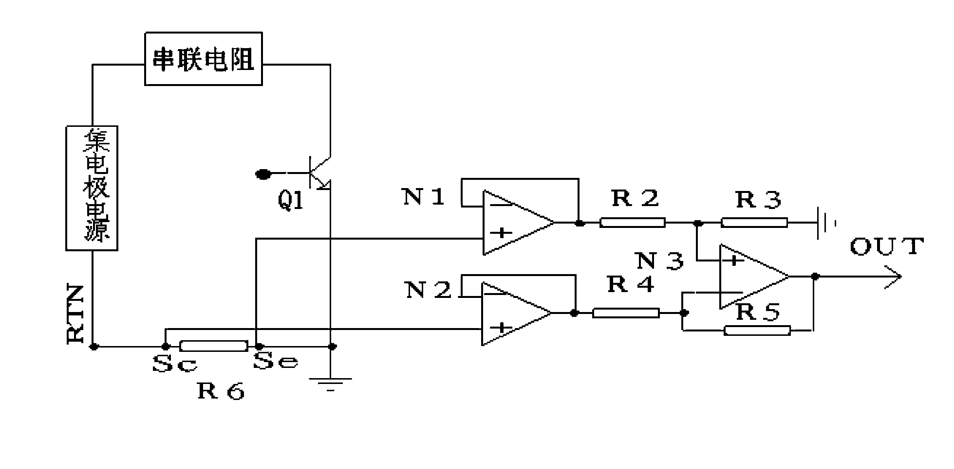 High-resolution test device for transistor characteristic curve tracer