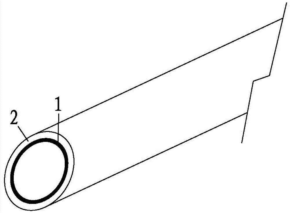 Wear-resistant and corrosion-resistant double-layer plastic pipeline and molding method thereof