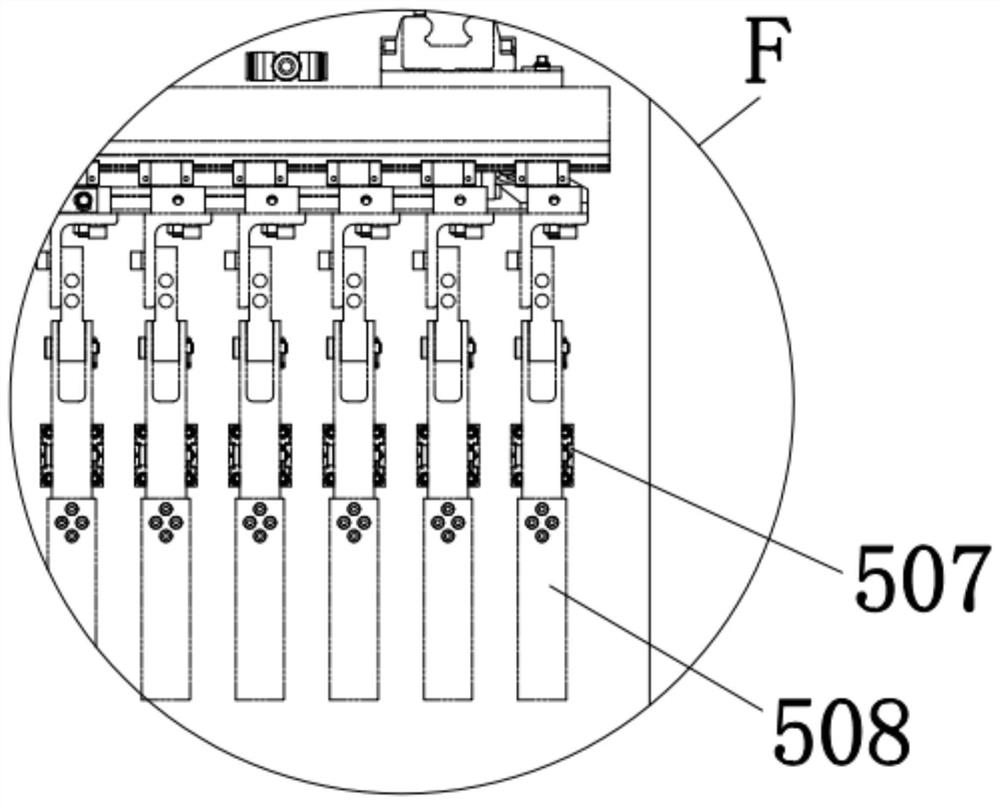 Green brick crossed hole reserving and stacking equipment and hole reserving method thereof