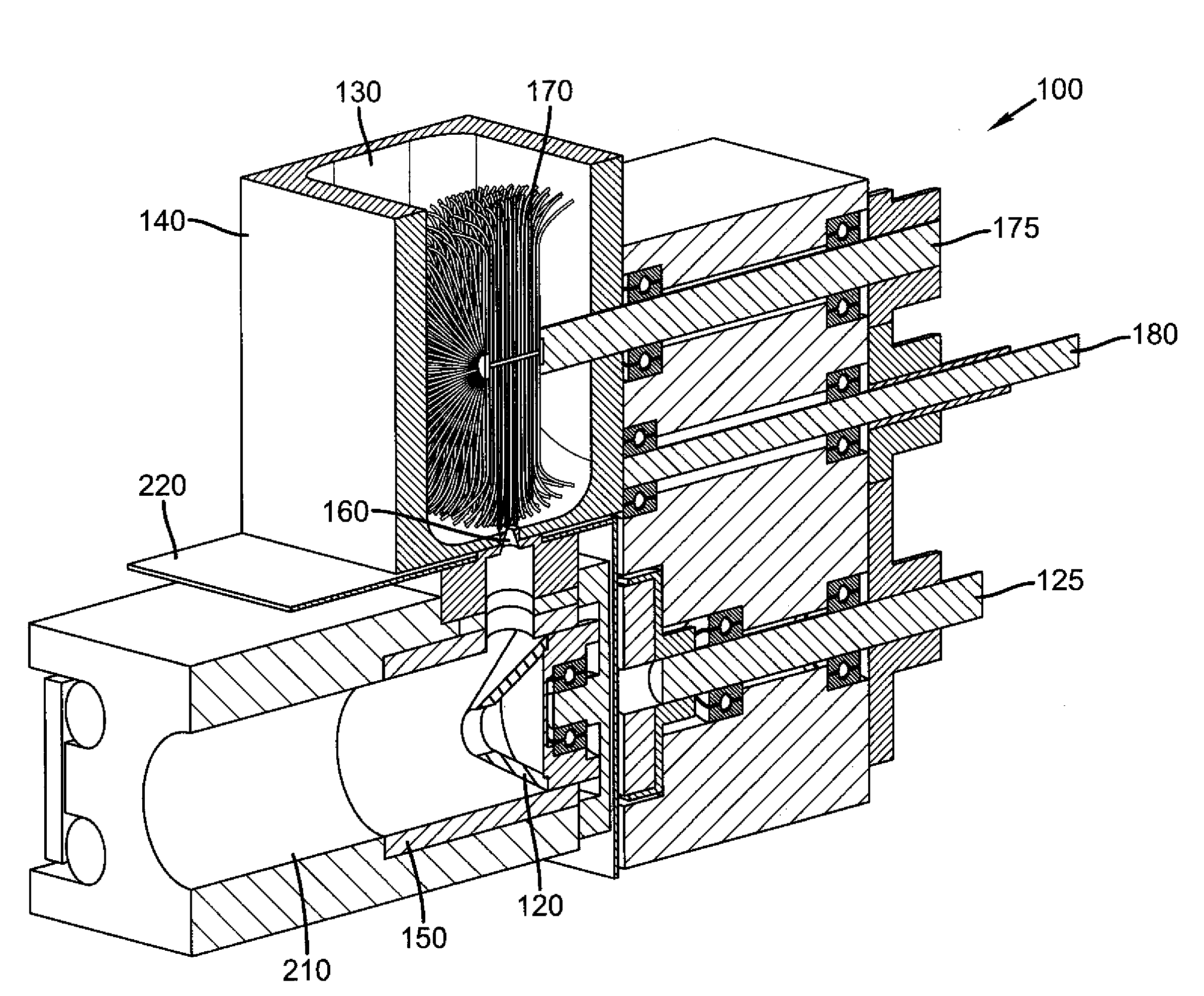 Simplified powder feeding and vaporization apparatus