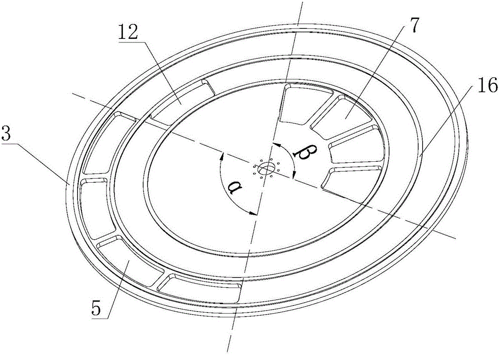 Rotary plate type gas distribution valve