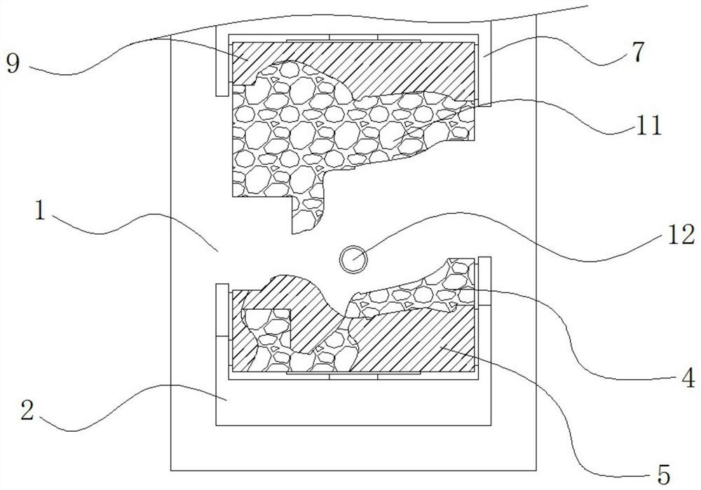 Wrench frame assembling device of automatic assembling machine for automobile engine oil filter element wrench