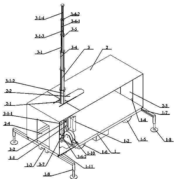 Integrated movable emergency communication base station