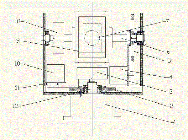 Remote real-time monitoring device based on high-precision cradle head