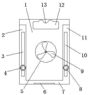 Portable coolable mobile power meter body structure