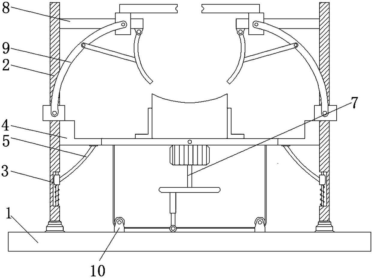 Gravity-based unordered swinging-type rare earth feed liquid mixing equipment