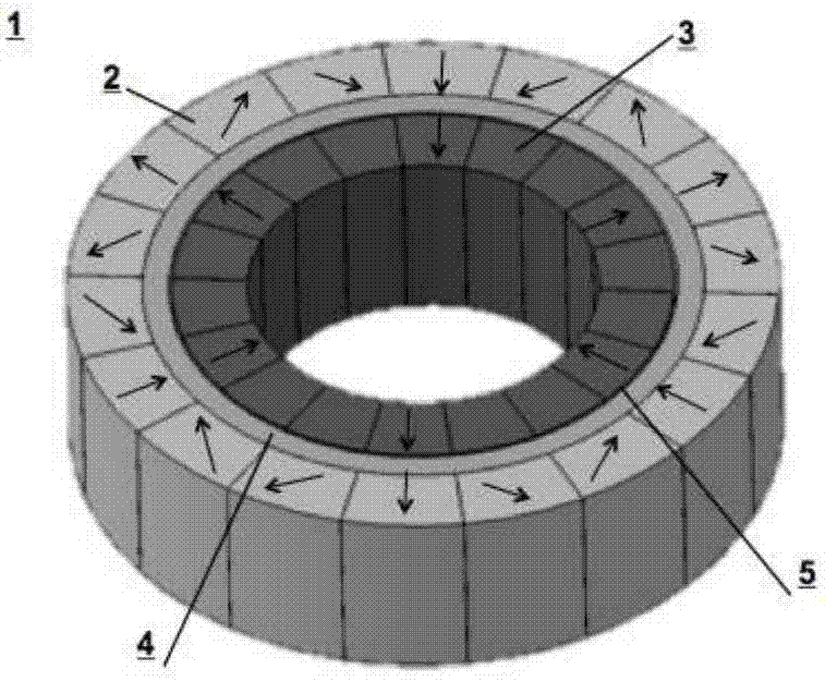 Damping positioning spring based on halbach permanent magnet arrays